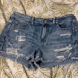 American Eagle distressed shorts